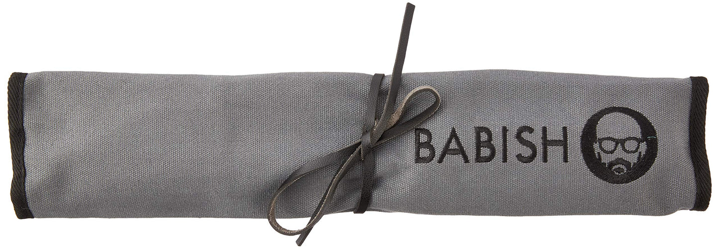 Babish German High-Carbon Steel Cutlery & Pairing Knives w/Kitchen Knives Roll