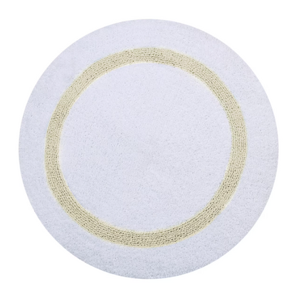 Better Trends Hotel Cotton Bath Mat 30" – White/Ivory, Reversible, 1 Count