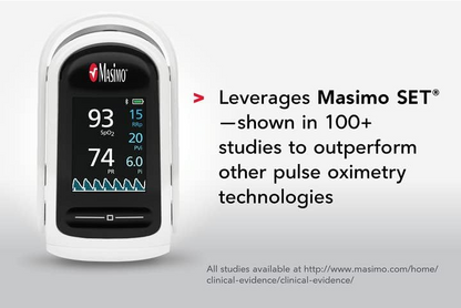 Masimo MightySat Fingertip Pulse Oximeter Bluetooth OLED Display