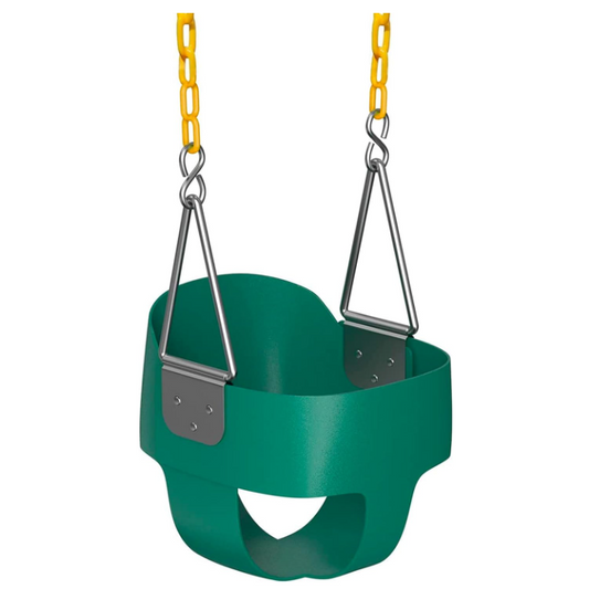 Jungle Gym Kingdom Baby Swing High Back Bucket Seat, Green