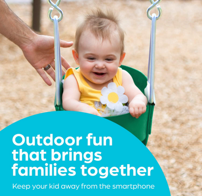 Jungle Gym Kingdom Baby Swing High Back Bucket Seat, Green